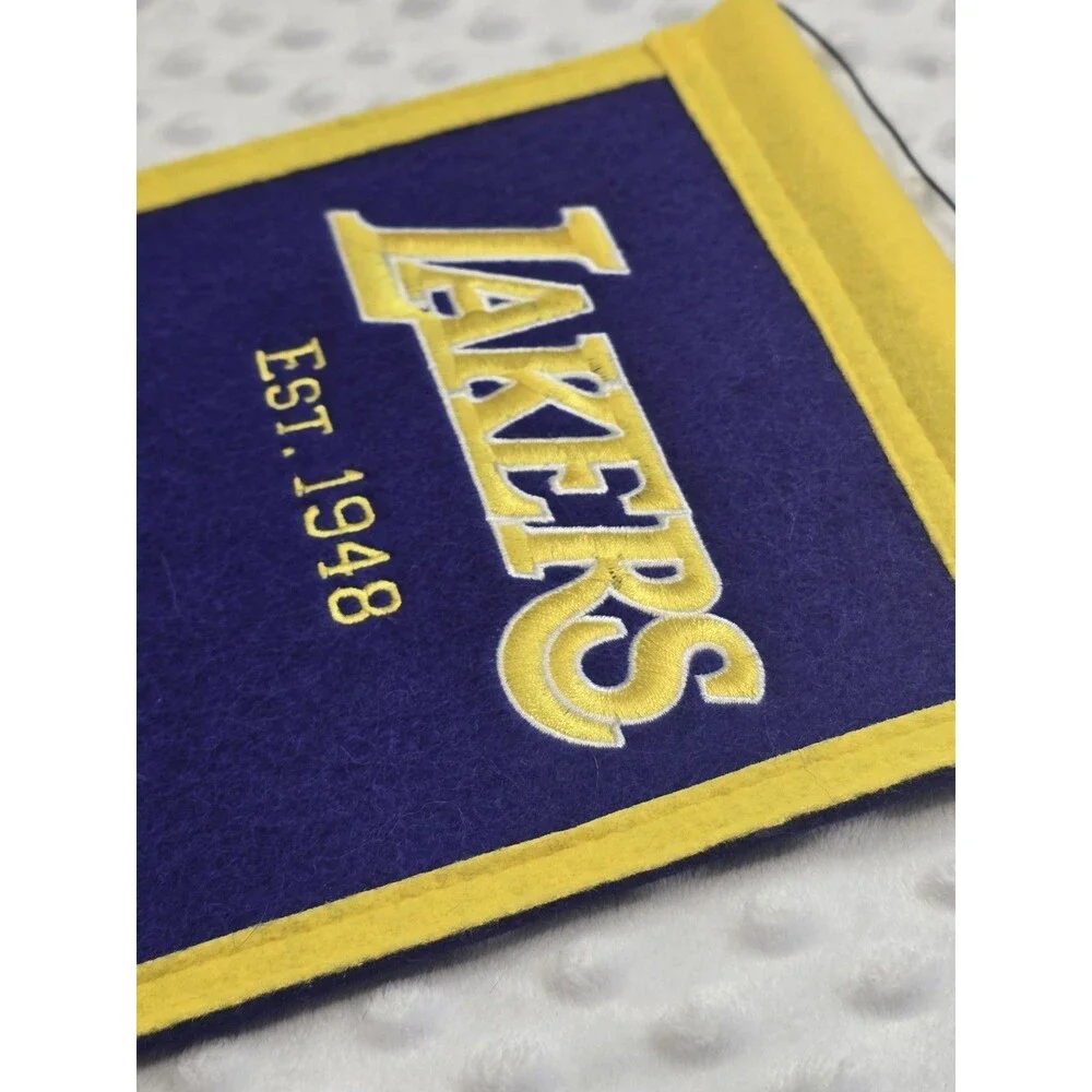 Los Angeles Lakers NBA Winning Streak Embroidered Wool Heritage Wall Banner 2017